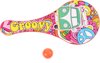Afbeelding van het spelletje Toi-toys Behendigheidsspel Paddle Ball Hippie 18 Cm
