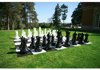 Afbeelding van het spelletje Tuin Schaken Groot - Kunststof - tot 64 cm hoog, schaken voor buiten, XXL giga groot schaakspel
