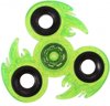 Afbeelding van het spelletje Toi-toys Fidget Spinner Vlam 3 Poten 7 Cm Glitter Groen