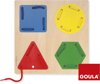 Afbeelding van het spelletje Rijgspel Geometrische vormen - Goula