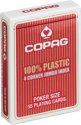 Afbeelding van het spelletje Copag Plastic speelkaarten - Jumbo Index 4 hoeken - Rood