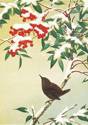 Afbeelding van het spelletje Bird on Berry Tree Half Notecards