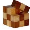 Afbeelding van het spelletje 3D Bamboo Breinpuzzel Snake Cubes **