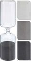Afbeelding van het spelletje Zandloper glas - hoog 25cm - 30 minuten - in 3 kleuren leverbaar