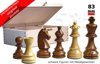 Afbeelding van het spelletje verzwaarde schaakstukken, koningshoogte 83mm