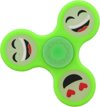 Afbeelding van het spelletje Groene Fidget spinner met Emoji.