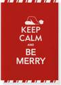 Afbeelding van het spelletje Keep Calm and Be Merry Small Boxed Holiday Cards