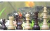 Afbeelding van het spelletje Antieke 'Houten Uurwerk' serie schaakstukken, Rozenhout en Palmhout, Koningshoogte 116 mm