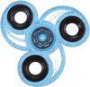 Afbeelding van het spelletje Toi-toys Fidget Spinner Bloem 3 Poten 7 Cm Glitter Blauw