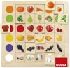 Afbeelding van het spelletje Houten puzzel fruit Kleuren leren kennen