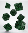 Afbeelding van het spelletje Chessex Polydice Set Q-Workshop Forest Green & Black