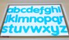 Afbeelding van het spelletje Siliconenen alfabet - blauw