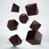 Afbeelding van het spelletje Chessex Polydice Set Q-Workshop Elvish Black & Red