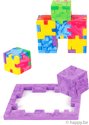 Afbeelding van het spelletje Happy Marble Cube - 6-pack cube brain teasers