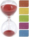 Afbeelding van het spelletje Glazen zandloper roze 8 minuten