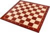 Afbeelding van het spelletje schaakbord mahonie/ahorn veldafmeting 50 met coördinaten