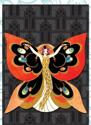 Afbeelding van het spelletje Butterfly Lady - Deluxe Die Cut Notecards