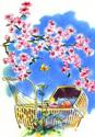 Afbeelding van het spelletje Baby With Cherry Blossoms