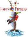 Afbeelding van het spelletje Happy Birthday - Circus Seal - Birthday Greeting Card