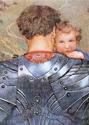 Afbeelding van het spelletje Knight Carrying Child - Father's Day Greeting Card