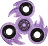 Afbeelding van het spelletje Toi-toys Fidget Spinner Vlam 3 Poten 7 Cm Glitter Paars