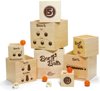 Afbeelding van het spelletje Imaginarium BOX & BALLS - Houten Blokken met Stuiterballen