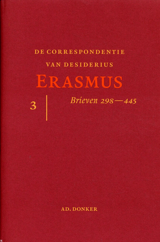 cover De Correspondentie Van Erasmus / 3